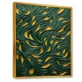 thumbnail image 2 of Designart "Title Flow in Gold and Emerald" Abstract Framed Wall Art - Modern Yellow Abstract Tile Bedroom Framed Canvas Wall Art, 2 of 6