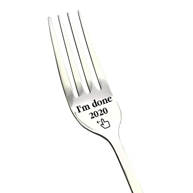 Family Tableware Stainless Steel Cake Fruit Fork Spoon Gift Fork With Fork Tableware