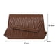 thumbnail image 2 of Nuevo bolso de hombro de cuero artificial de color sólido para citas, bolso de mensajero de moda de nicho marrón, 2 of 5