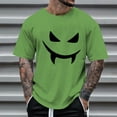 thumbnail image 2 of YDLCAFD Male Print Theme T Shirt Printed Solid Color Short Sleeve Top, 2 of 4