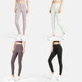 thumbnail image 3 of Pantalones de yoga para mujer Cintura alta Cierre de gancho y ojo ajustable Entrenamiento Atlético, 3 of 8