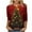 Red, variant on Christmas Tops for Women Tops Plus Size Cotton Fall 3/4 Sleeve Shirts Cotton Work Blouses Long Sleeve Boho