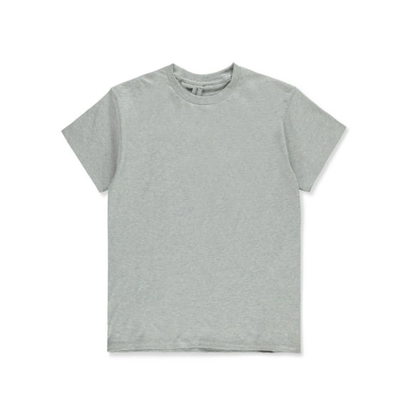 Gildan Boys' Essential T-Shirt Color: gray Size: 6 - 8