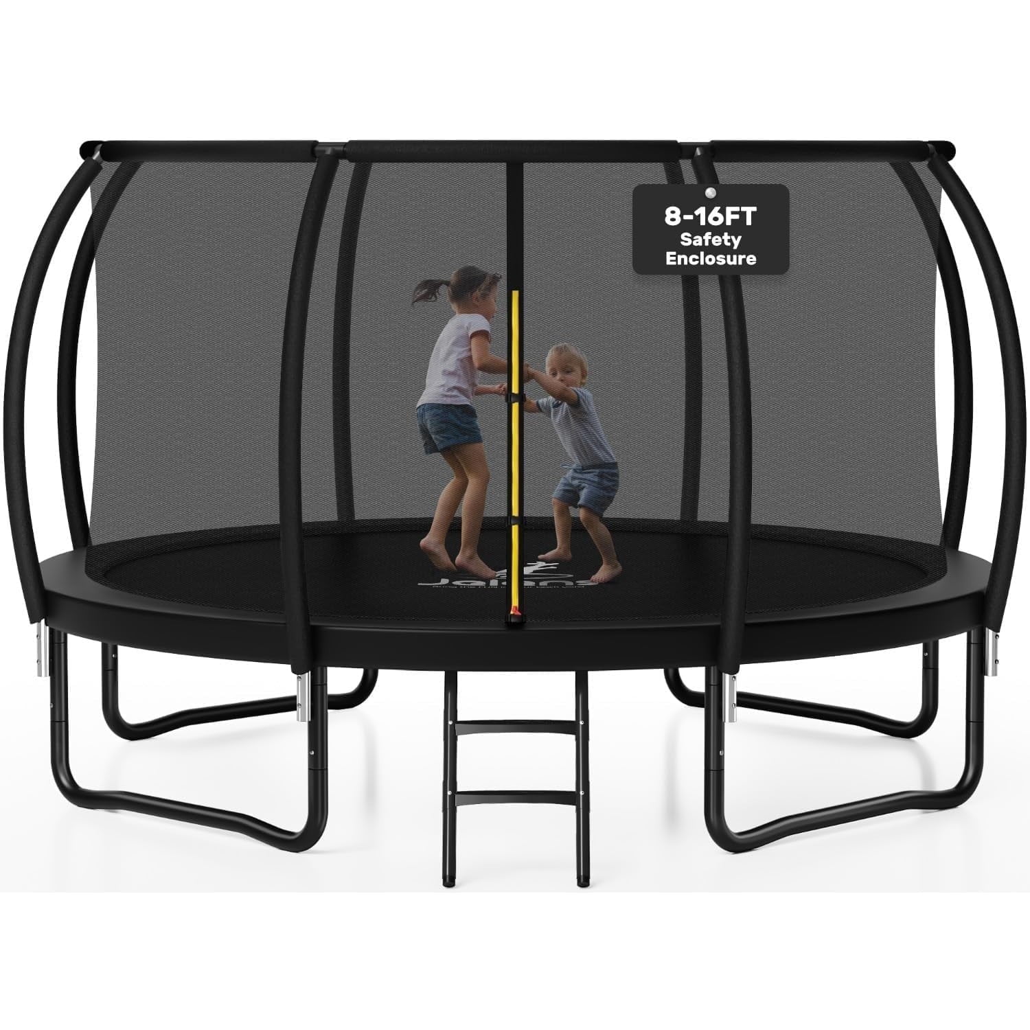 LANGXUN 6.5 Ft 4-in-1 Rectangle Trampoline for Kids, with Climb