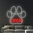 thumbnail image 4 of Handmadetneonsign Paw Dog Open Neon Sign, Dog Pet Service Wall Art Decor, Grooming Wall Decor, 4 of 5