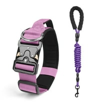 YEYIXUK Dog tactical collar, explosion-proof dog chain, large dog neck collar and dog leash for outdoor training