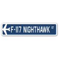 thumbnail image 1 of SignMission F-117 Nighthawk SSA- 4 x 18 Pouces Avion de l'Armée de l'Air Signalisation Routière Militaire - F-117 Nighthawk, 1 of 1
