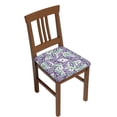 thumbnail image 2 of Lsque Lavender Flowers Printed Square Couch Cushion Covers, Floral Sofa Cushion Covers Replacement, Stretch Couch Covers for Couch-16.9in, 2 of 9