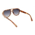 thumbnail image 4 of Mens Retro Thick Plastic Flat Top Racer Mafia Sunglasses Tiger Marble - Smoke, 4 of 4