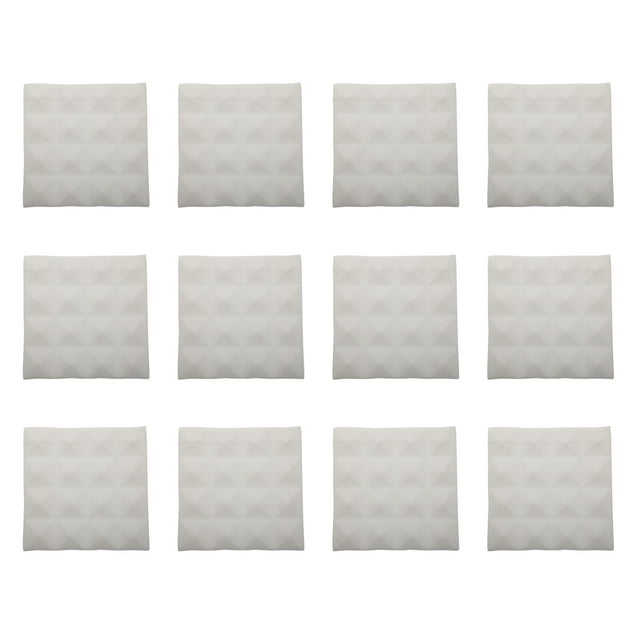 Miangastore 12 Pcs Panneaux Acoustiques en Forme de Pyramide Panneaux d'Amortissement du Son pour Traitement Acoustique