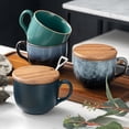 thumbnail image 5 of Retro Coffee Cup,Ceramic Mug Porcelain Cup 500ml 17oz-grey-500ml, 5 of 6