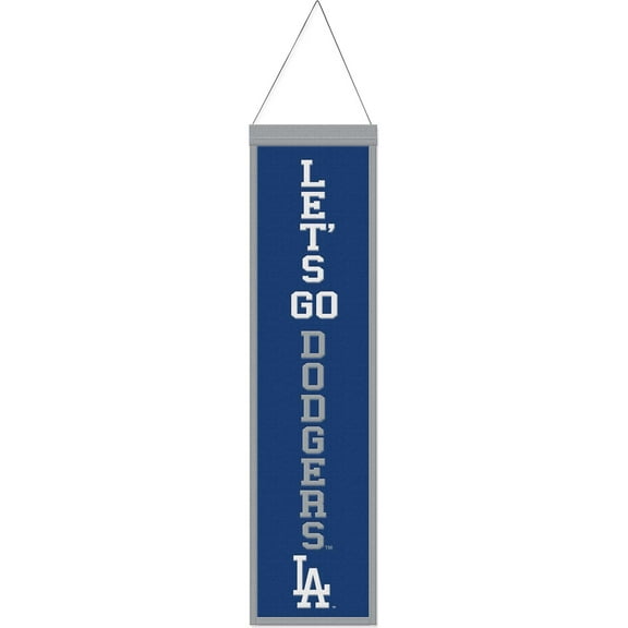 WinCraft Los Angeles Dodgers 8" x 32" Slogan Wool Banner