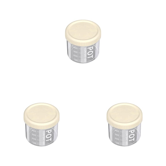 Plastic Food Storage Jars,Pantry Storage Containers,Reusable Clear Food Canister with Lid,Stackable Airtight Canisters For Flour Sugar Tea,Coffee,Candy,Cookie,Spice and Cerea,BPA Free(20 Oz*3)