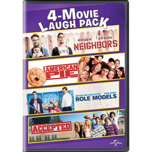 Neighbors / American Pie / Role Models / Accepted (DVD)