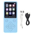 thumbnail image 1 of Lecteur MP3 portable avec écran couleur de 1,8 pouce et Bluetooth 5.0, lecteur o HiFi pour photos, vidéos, livres, enregistrement, bleu, 1 of 4