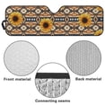 thumbnail image 6 of Yuyamidu Aztec Sunflowers Windshield Sun Shade Compatible with Jeep Wrangler JK JKU JL JLU 1997-2023 & Jeep Gladiator JT 2020-2023 16.14" x 52.95" Folding Front Window Sun Shade Car Accessories, 6 of 7