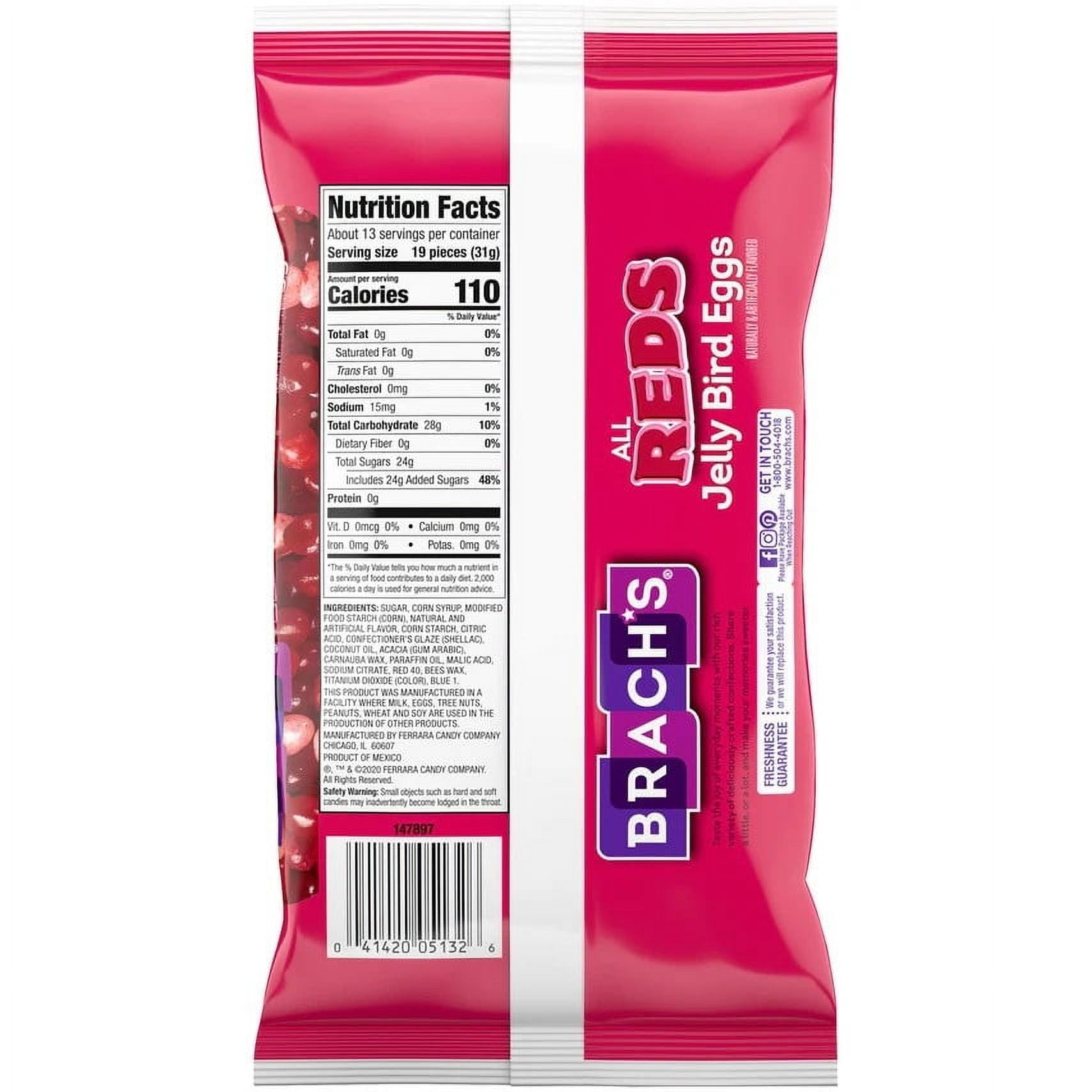 Brach's All Red Jelly Bird Eggs, Easter Basket Candy Stuffer Jelly Beans, 14.5 oz