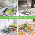 thumbnail image 3 of ZAXARRA Dish Drying Rack, Expandable Roll Up Dish Drainer for Kitchen Counter Kitchen Organizer, 3 of 6