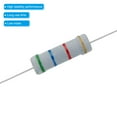 thumbnail image 4 of Uxcell 2W 1K-820K Ohm 5% Resistor de Película de Carbono, 30 Valores de Surtido de Componentes Electrónicos, 150 Paquete, 4 of 6