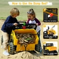 thumbnail image 5 of East doll 24V Ride on Dump Truck, Licensed Caterpillar 24 Volt Ride on Toy for Big Kids, 24V Power Ride Ons, 400W Powerful Wheels for Boys Girls, 2 Seater Ride on UTV Car, Aged 3-8Y, Yellow, 5 of 9