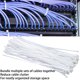 thumbnail image 3 of Bridas Autoblocantes, Bridas De Nailon Para Cables De 250 Libras De Resistencia A La Tracción, Resistentes Al Calor, Blancas Para Exteriores Para Oficina, 3 of 7