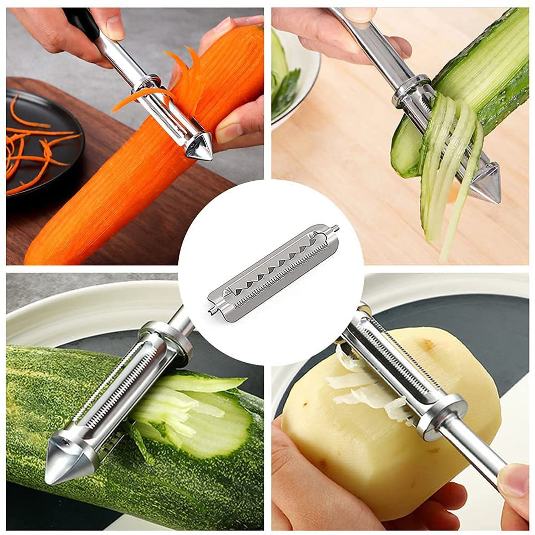 Stainless Steel Paring Fruit Peeler Grater Vegetable Slicer Kitchen Gadget 