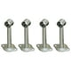 thumbnail image 1 of Soporte de tubo para armario 4 Piezas Acero Inoxidable Perfecl 150mm, 1 of 8