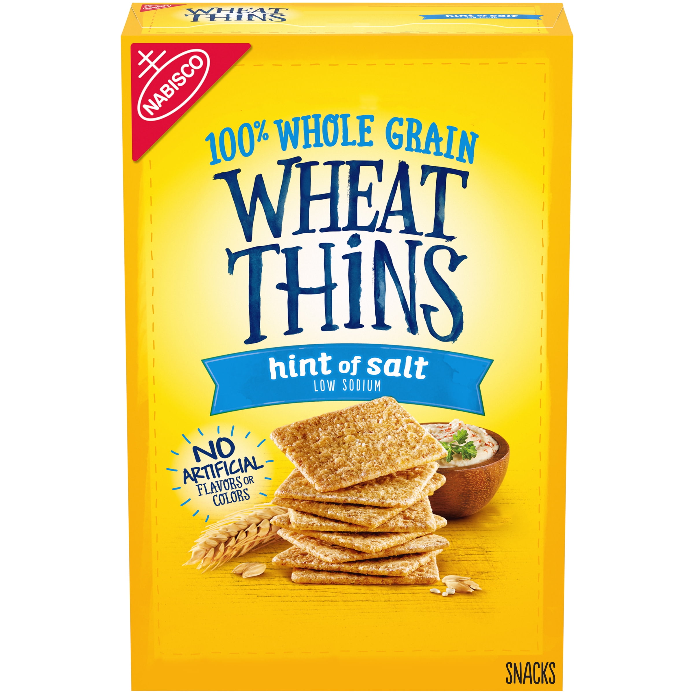 Wheat Thins Hint Of Salt Low Sodium Whole Grain Wheat Crackers 8 5 Oz 