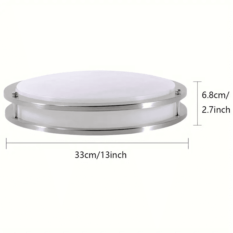 36W Dimmable LED Ceiling Light Fixture, 13 Inch Flush Mount Adjustable Kitchen Lighting for Bedroom Living Room Hallway