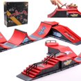 thumbnail image 1 of Escena del sitio de la mesa de patineta de dedo, accesorios extraños, conjunto completo de seis cajas de colores, juego de juguetes para niños, 1 of 4