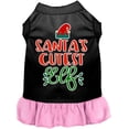 thumbnail image 5 of Santa's Cutest Elf Screen Print Dog Dress Black with Red XL, 5 of 8