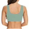thumbnail image 2 of Women Large Strapless Lace Tank Top Bra Thin Side-Fold Side Breast Gather Adjustable Wire-Free; Perfect For Everyday Shaping(g-Green,8X-Large), 2 of 5