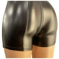 thumbnail image 5 of Shorts for Women Summer Elastic High Waisted Ladies Fashion Sexy Black Pc Leather Crotch Pants Zipper Casual Beach Shorts XS-4XL, 5 of 7