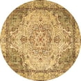 thumbnail image 1 of Ahgly Company Indoor Round Persian Brown Traditional Area Rugs, 6' Round, 1 of 4