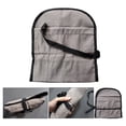 thumbnail image 4 of Portable Roll up Tool Bag Foldable Roll Small Tool Pouch Multiple Pockets Canvas Toolbag Organizer for Carving Sculpting Art Tools Woodworking, 4 of 7