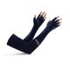thumbnail image 1 of Manga de protección solar de verano para hombres, guantes de protección UV para mujeres, guantes finos de seda de hielo, manga de hielo protectora de medio dedo para hombres, 1 of 6