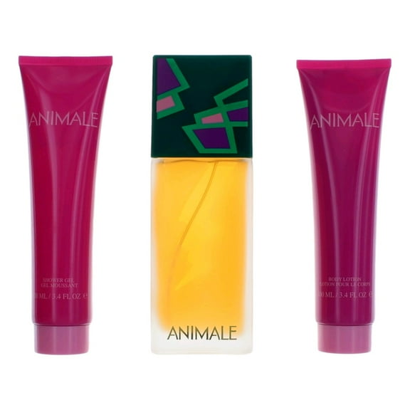 Animale - 3 Pc Gift Set 3.4oz EDP Spray, 3.4oz Body Lotion, 3.4oz Shower Gel