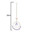 thumbnail image 2 of Crystal Glass Prism Ball Suncatcher Lotus Double Circle Garden Window Housewarming Decorationstyle8, 2 of 5