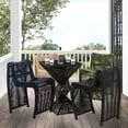 thumbnail image 4 of Boraam Metal High Back Bar Stools, Tan (Set of 2), 4 of 13
