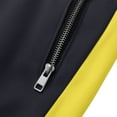 thumbnail image 5 of SBYOJLPB Men's Joggers Pants with Ankle Zip Color Blocking Casual Drawstring Elastic Waist Trousers, 5 of 6