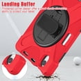 thumbnail image 3 of For iPad Mini 7th/6th Generation Case 8.3 inch 2024/2021, 360 Hand Strap, Shoulder Strap, Kickstand, Rugged Drop Protection, Red, 3 of 6