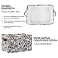 thumbnail image 2 of Halloween Candy Skull Star Storage Bins with Handle Fabric Organizer Basket Foldable Box 2 Pack 14.2x10.2x8.3, 2 of 8