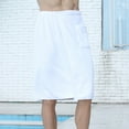 thumbnail image 3 of Txmasen Men Soft Bathrobes Shower Wrap Sauna Gym Swimming Holiday Spa Bath Beach Towel Wearable Bath Towel White, 3 of 9