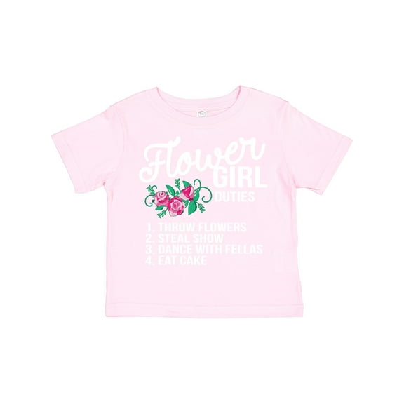 Inktastic Flower Girl Wedding Duties Girls Toddler T-Shirt