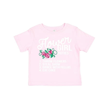 

Inktastic Flower Girl Wedding Duties Gift Toddler Toddler Girl T-Shirt