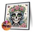 thumbnail image 3 of 5D DIY Con Forma Especial Parcial Calavera Halloween 40x40cm, 3 of 9
