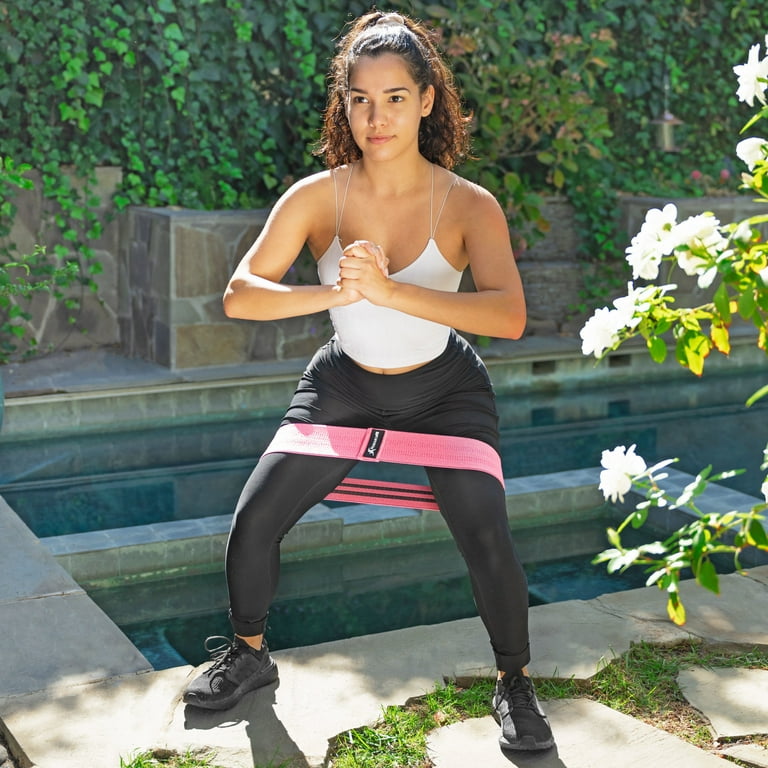 Prosourcefit fabric loop resistance bands set for fitness training sale