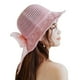 thumbnail image 1 of Sonducket Sombrero de paja con lazo, tejido ahuecado hecho a mano, cinta parasol para mujer, accesorios de verano Sombreros Rosa, 1 of 6