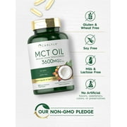 MCT Oil Capsules 3600 mg | 70 Softgels | Keto Coconut Oil Pills | by Carlyle