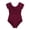 Burgundy, variant on TiaoBug Girls Ballet Dance Gymnastics Leotard Floral Lace Jumpsuit 2-14